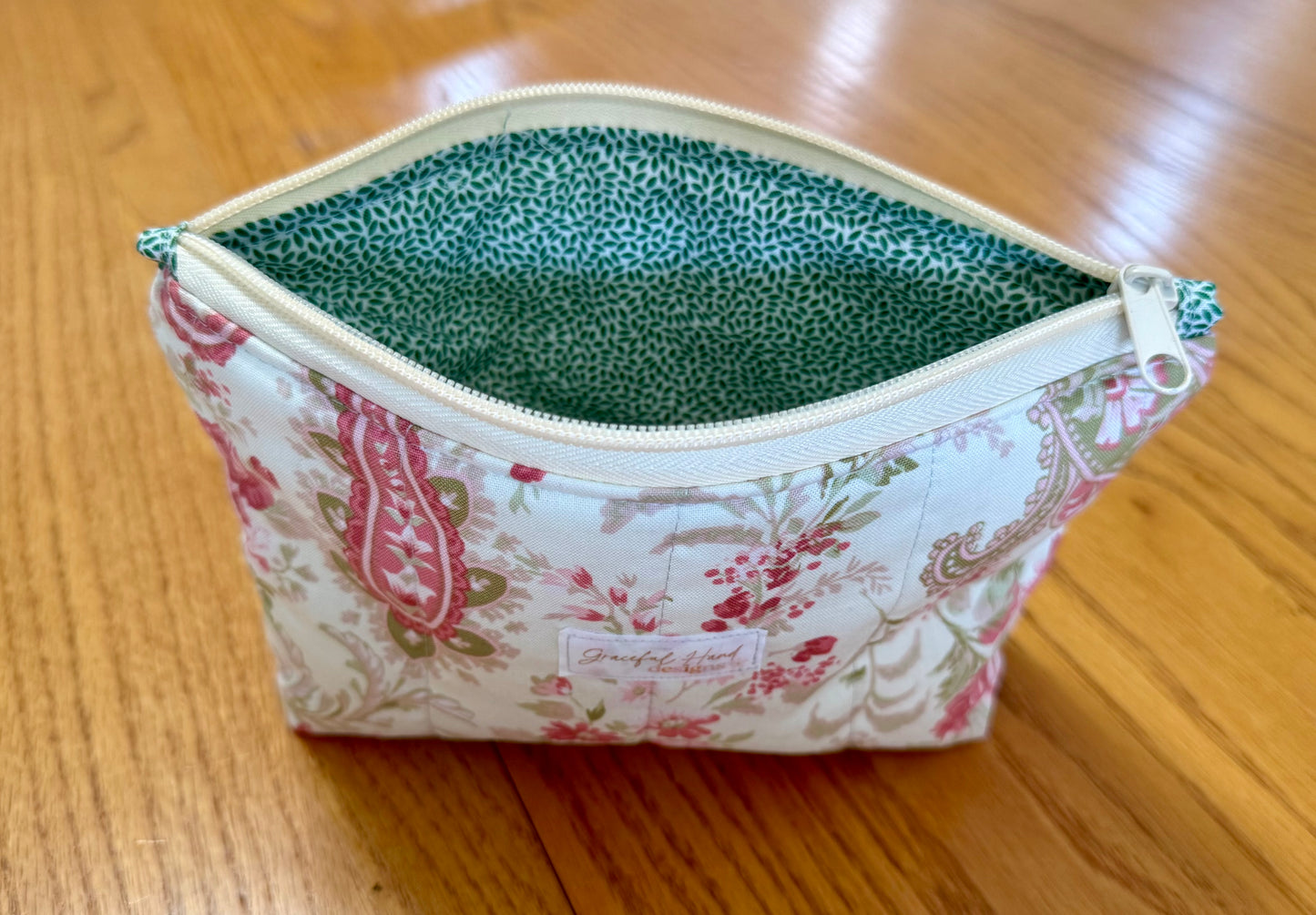 Garden Paisley Small Zippered Pouch