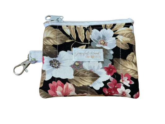 Midnight Garden Keychain Wallet