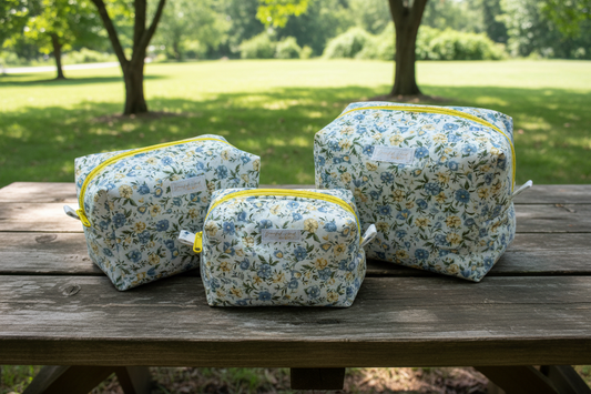 Bluebell Meadow Makeup Bag - Large