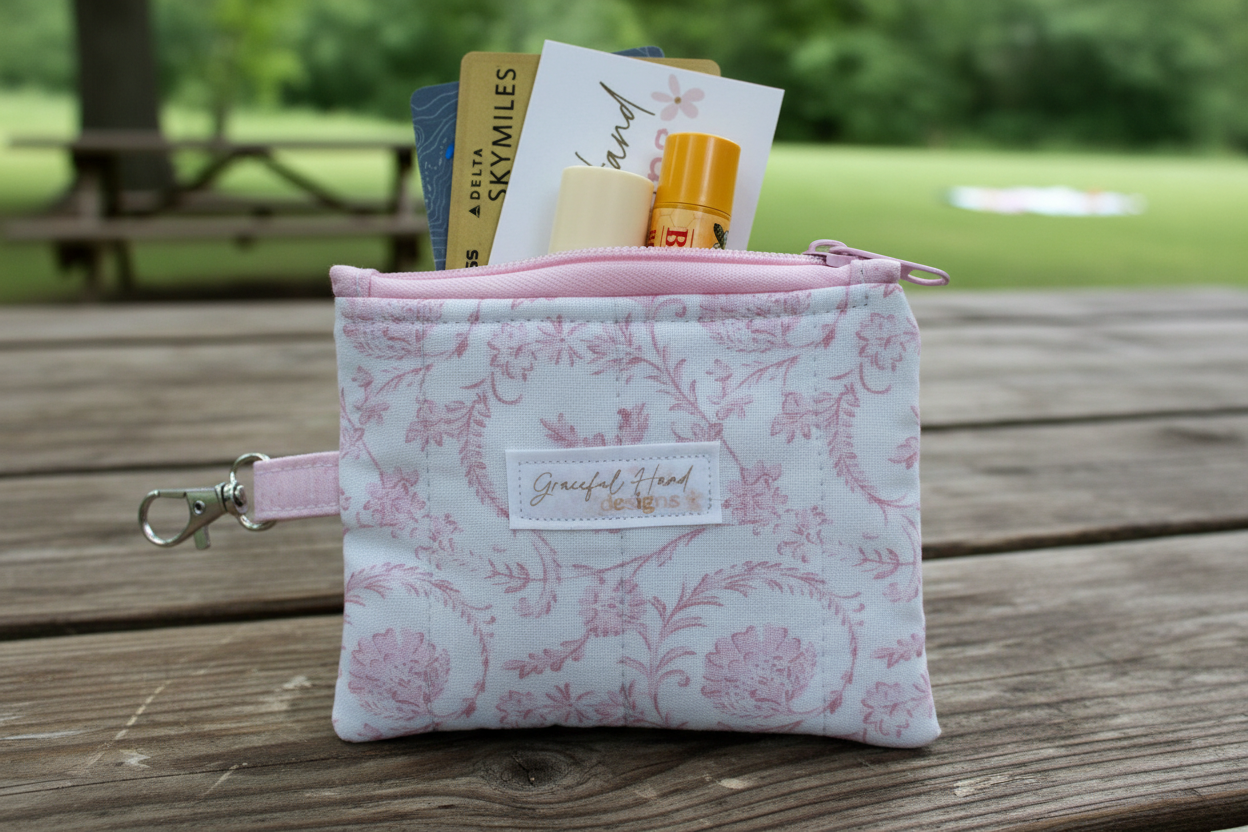 Blush Heirloom Keychain Wallet