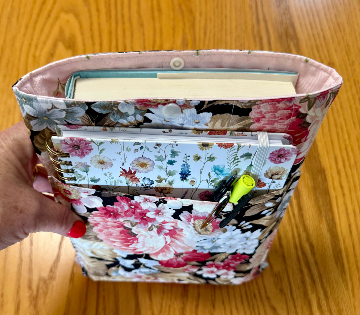 Midnight Garden Large Book Sleeve with Pocket