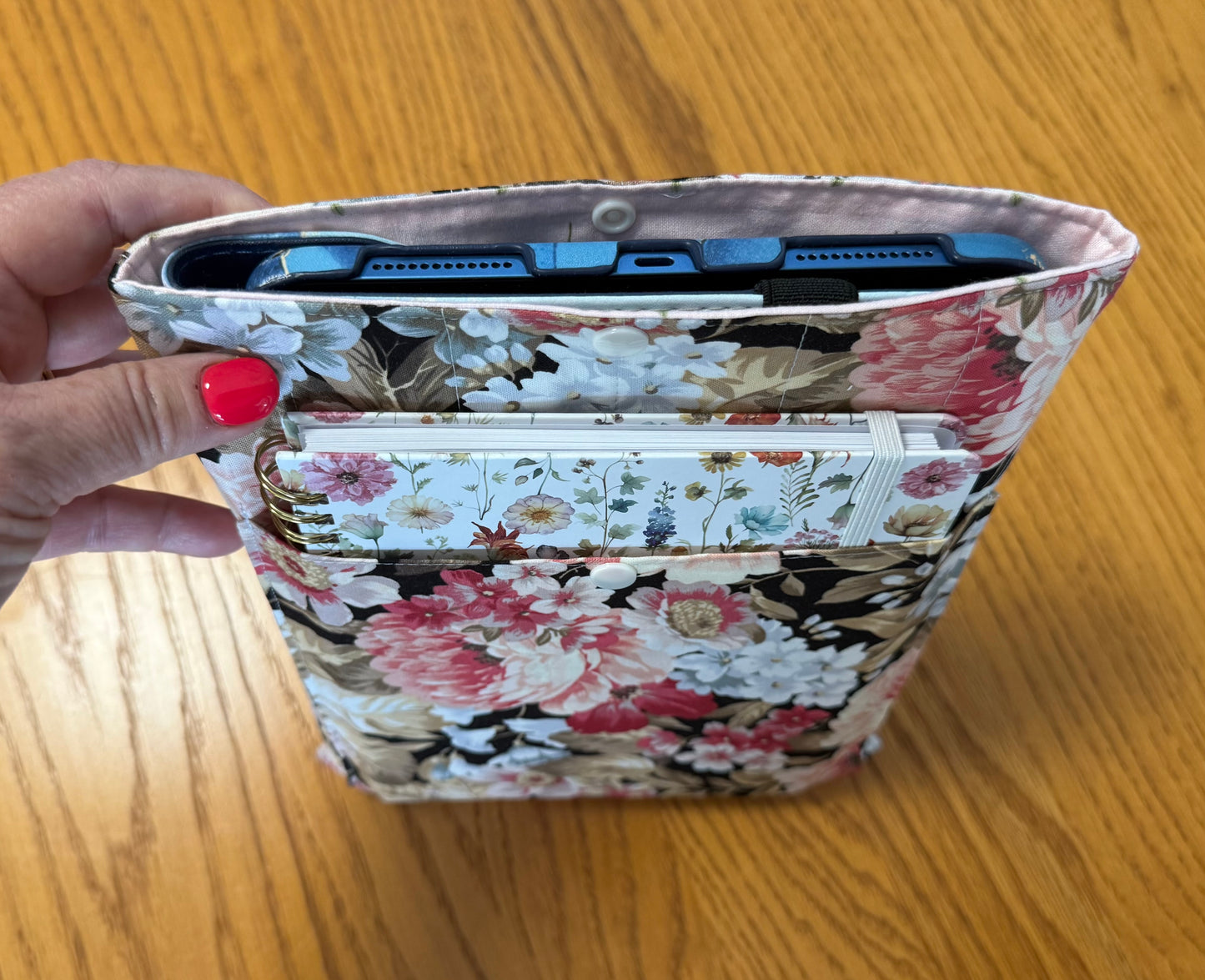 Midnight Garden Large Book Sleeve with Pocket