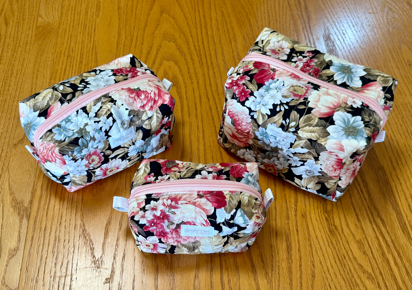 Midnight Garden Makeup Bag - Large