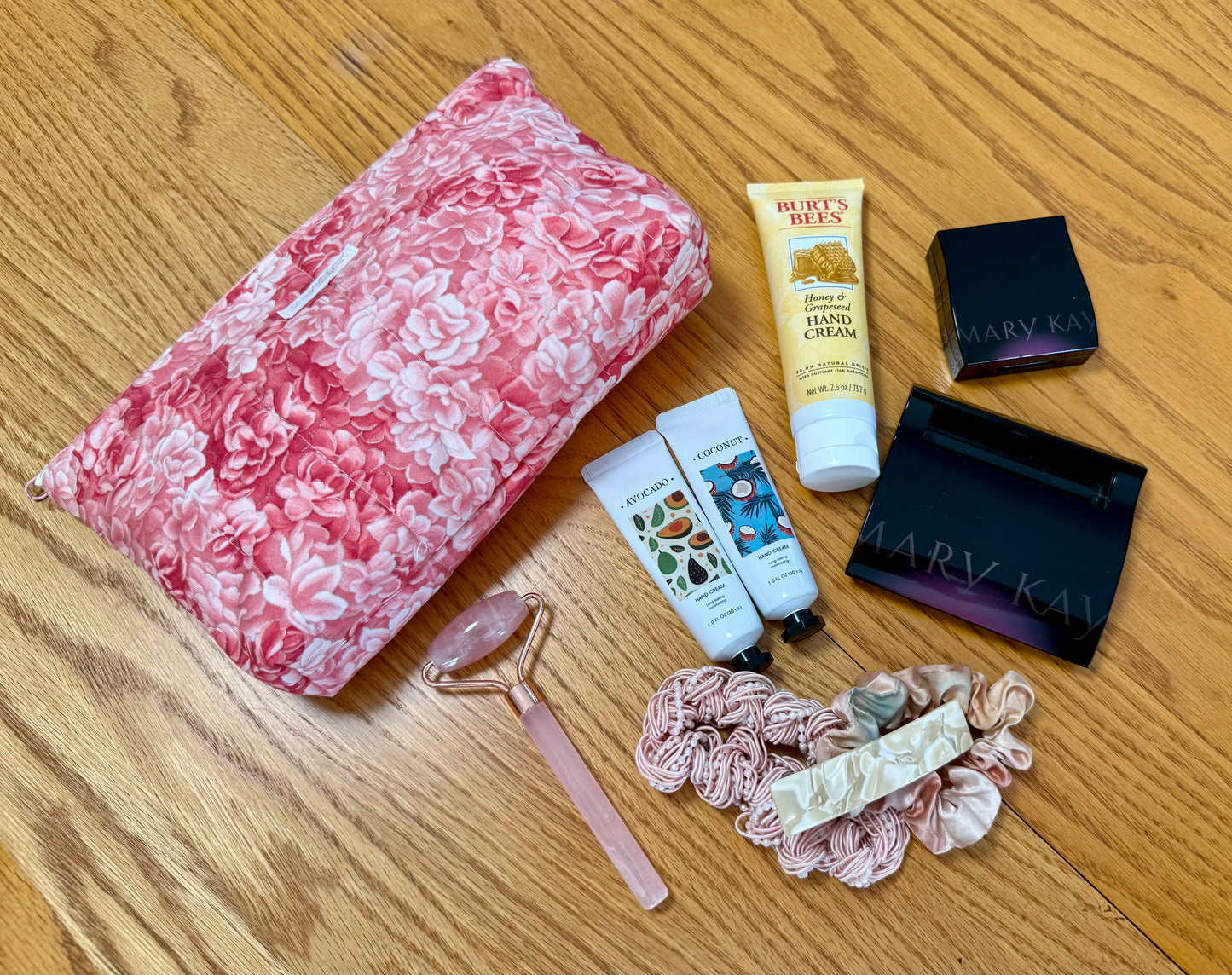 Rose Garden Large Zippered Pouch