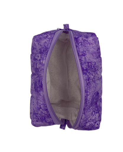 Lavender Lace Whisper Makeup Bag