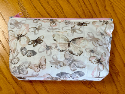 Butterfly Meadow Small Zippered Pouch
