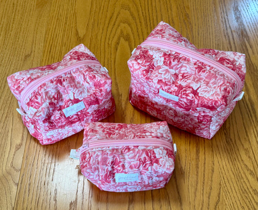 Rose Garden Makeup Bag - Large