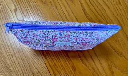 Lavender Wildflowers Large Zippered Pouch