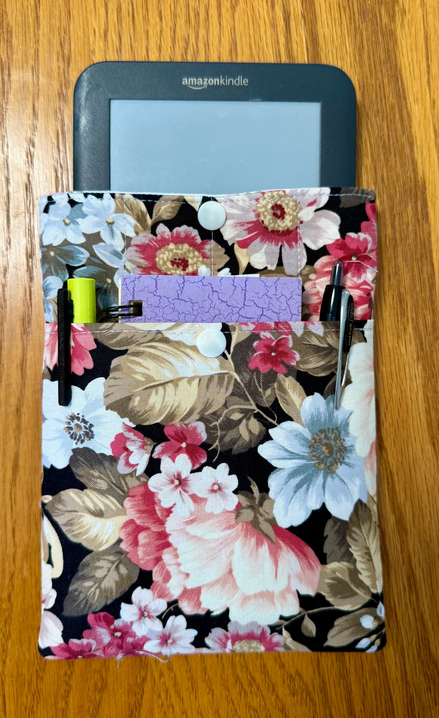 Midnight Garden Small Book Sleeve with Pocket