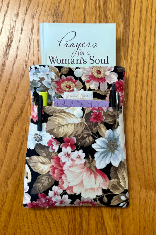 Midnight Garden Small Book Sleeve with Pocket