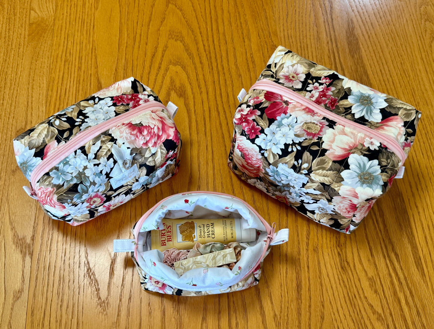 Midnight Garden Makeup Bag - Large