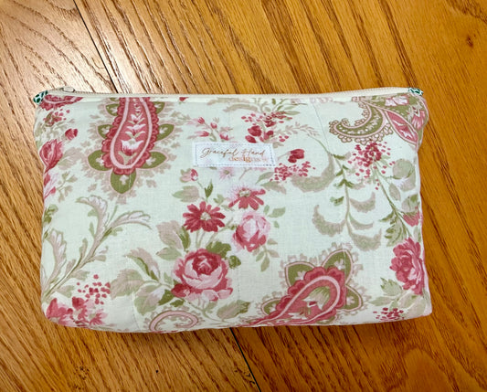 Garden Paisley Small Zippered Pouch