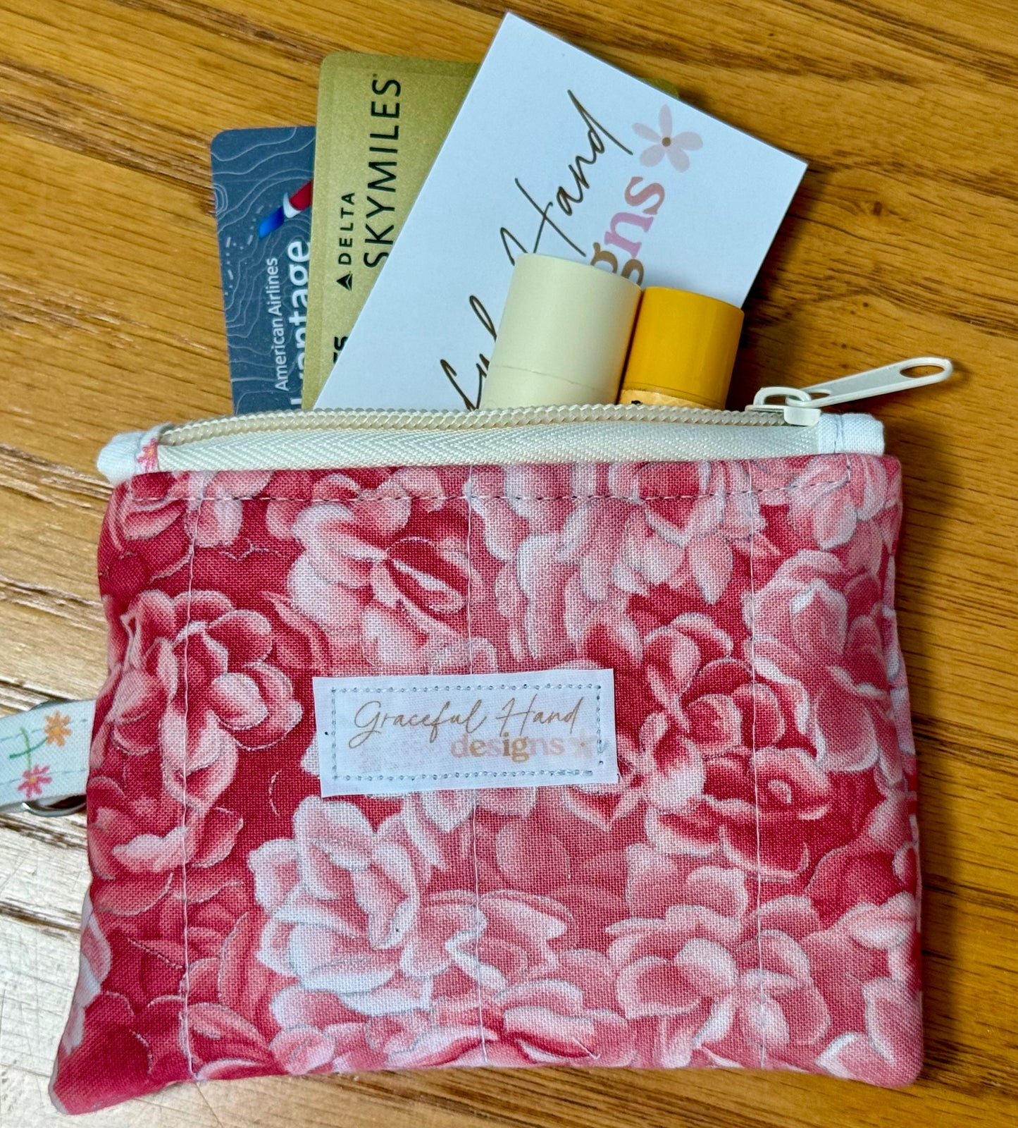 Rose Garden Keychain Wallet