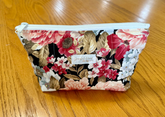 Midnight Garden Small Zippered Pouch