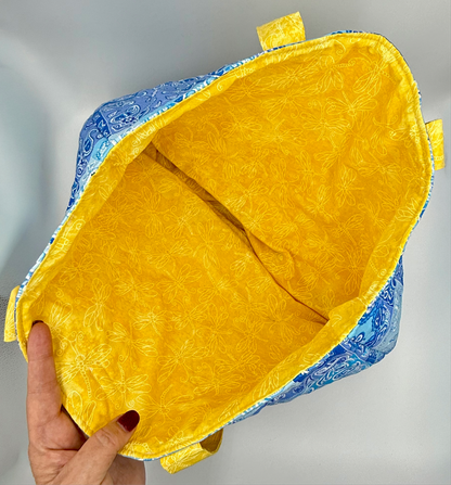 Blue Patchwork Tote - The Abigail Collection