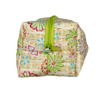 Rose Paisley Charm Makeup Bag