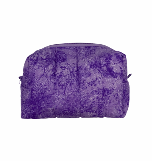 Lavender Lace Whisper Makeup Bag