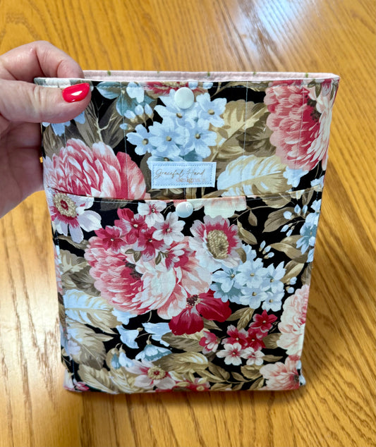 Midnight Garden Large Book Sleeve with Pocket