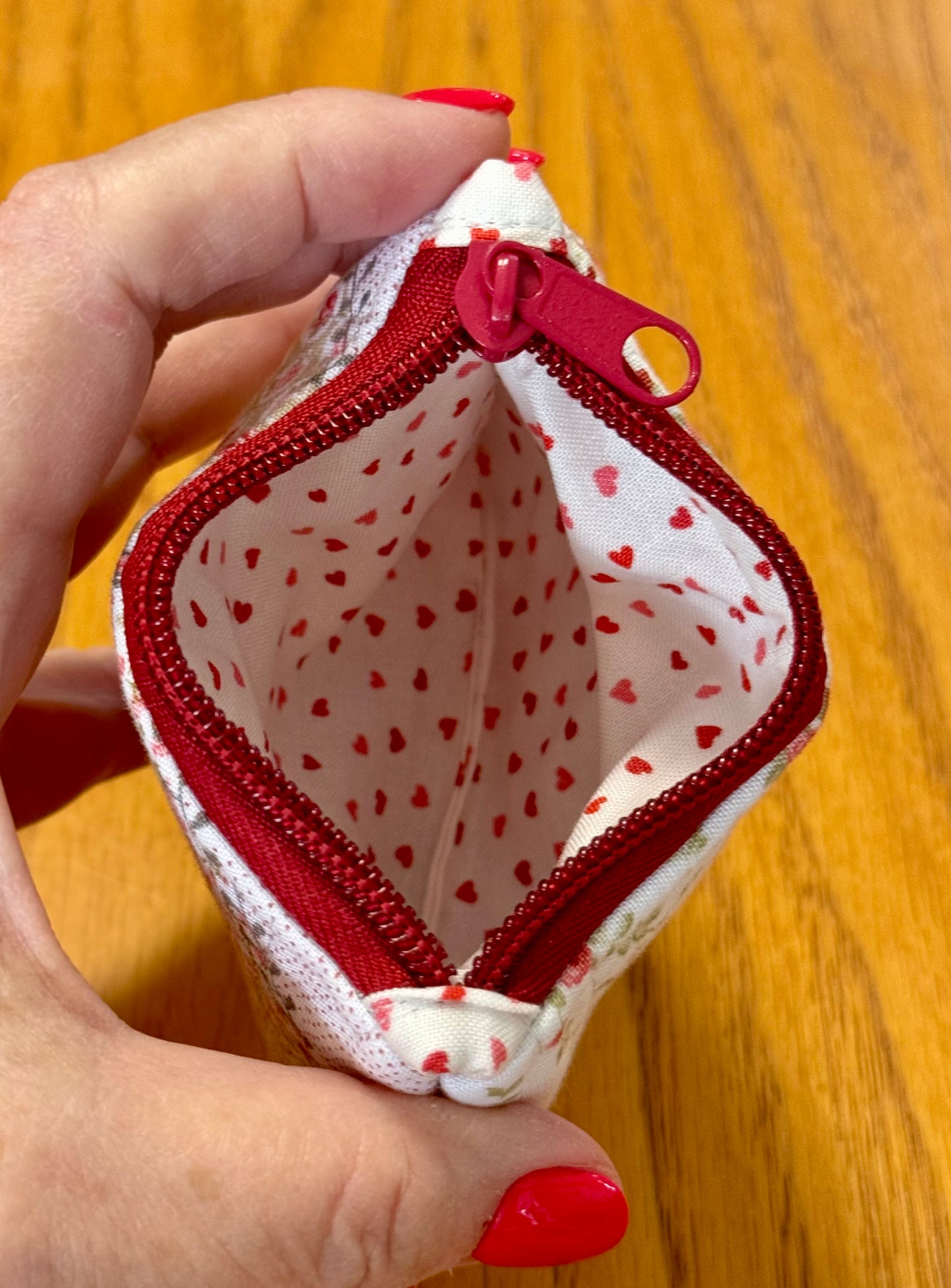 Rose Cottage Patchwork Keychain Wallet