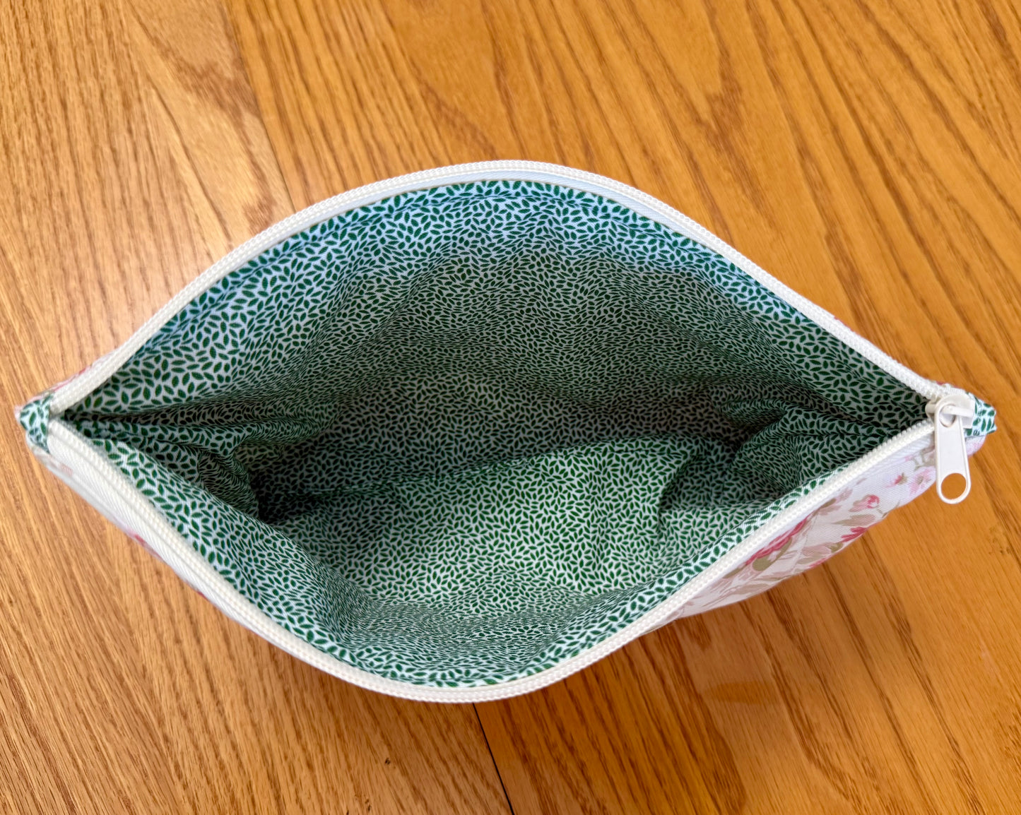 Garden Paisley Large Zippered Pouch