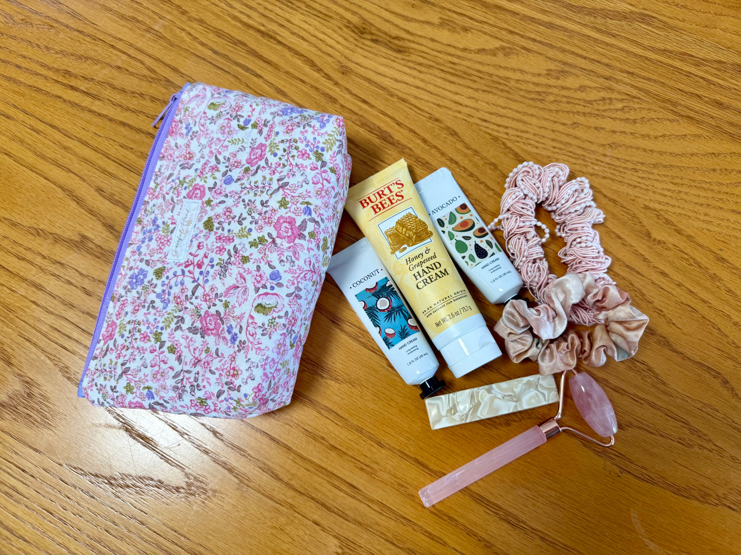 Lavender Wildflowers Small Zippered Pouch