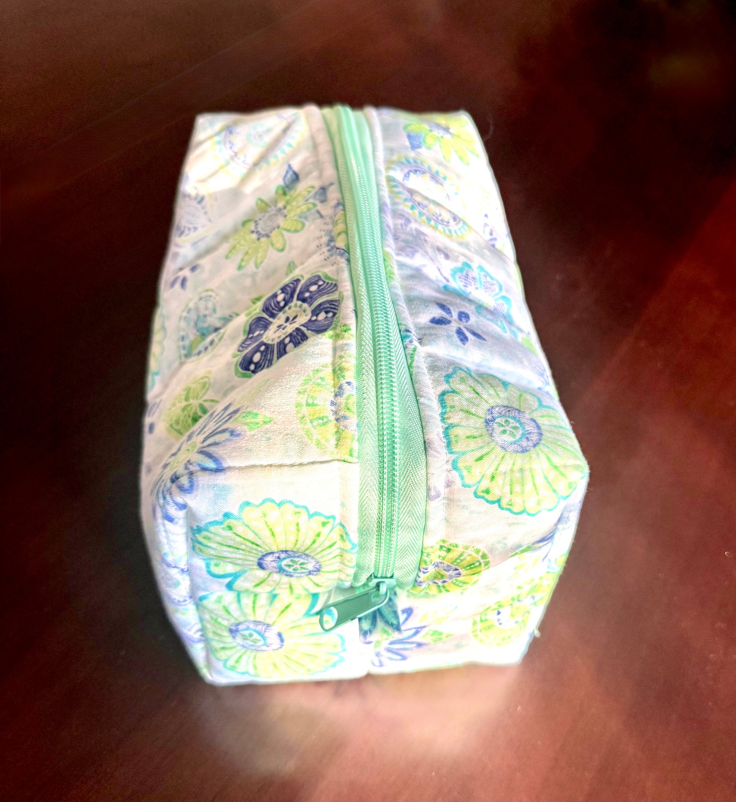 Aqua Bloom Reverie Makeup Bag