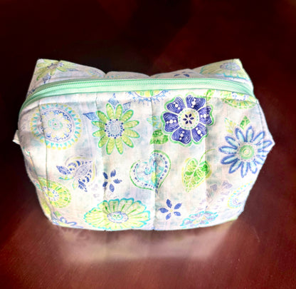 Aqua Bloom Reverie Makeup Bag
