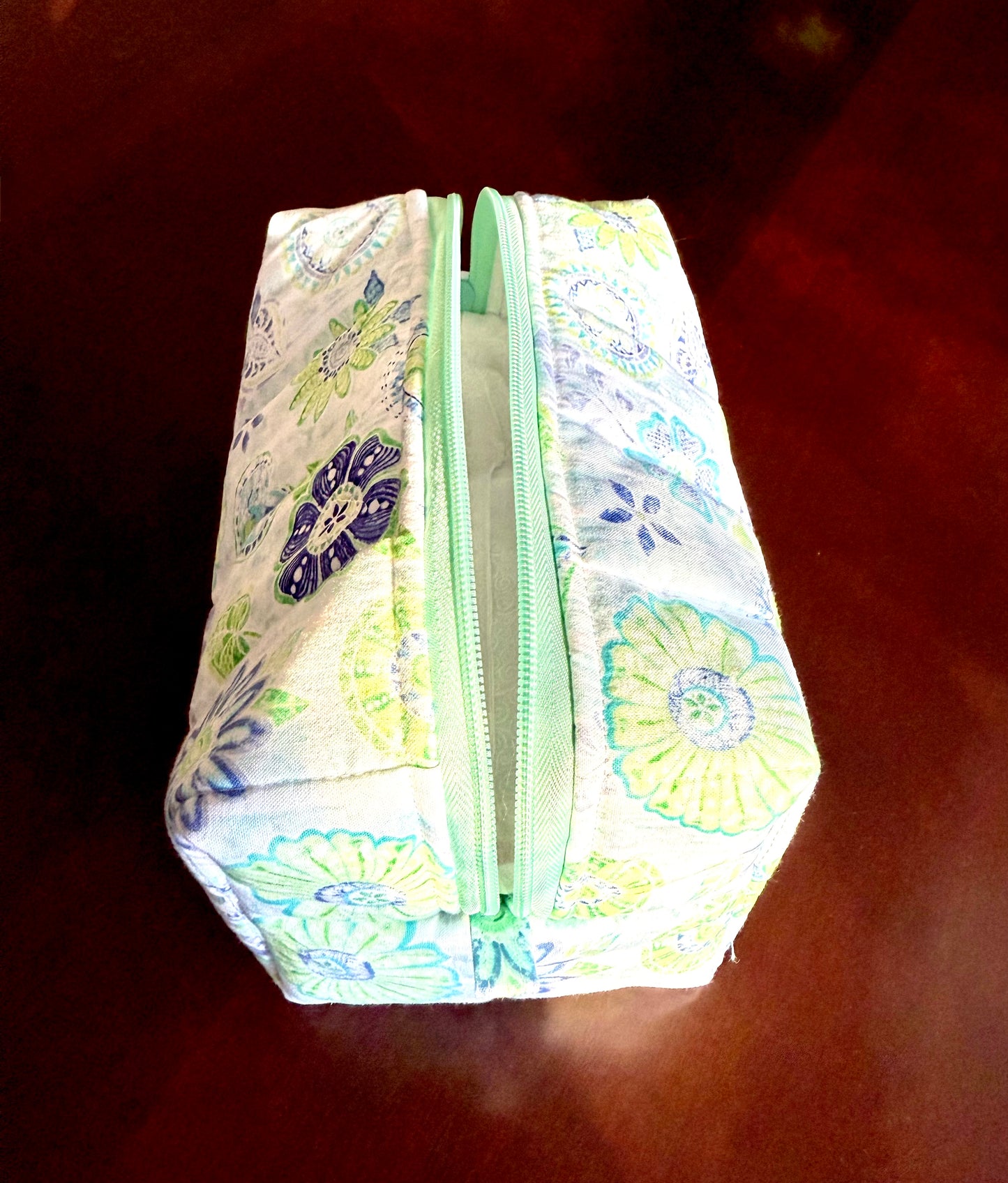 Aqua Bloom Reverie Makeup Bag