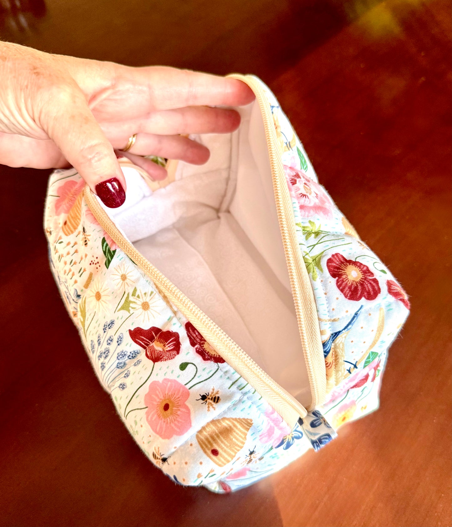 Garden Picnic Makeup Bag