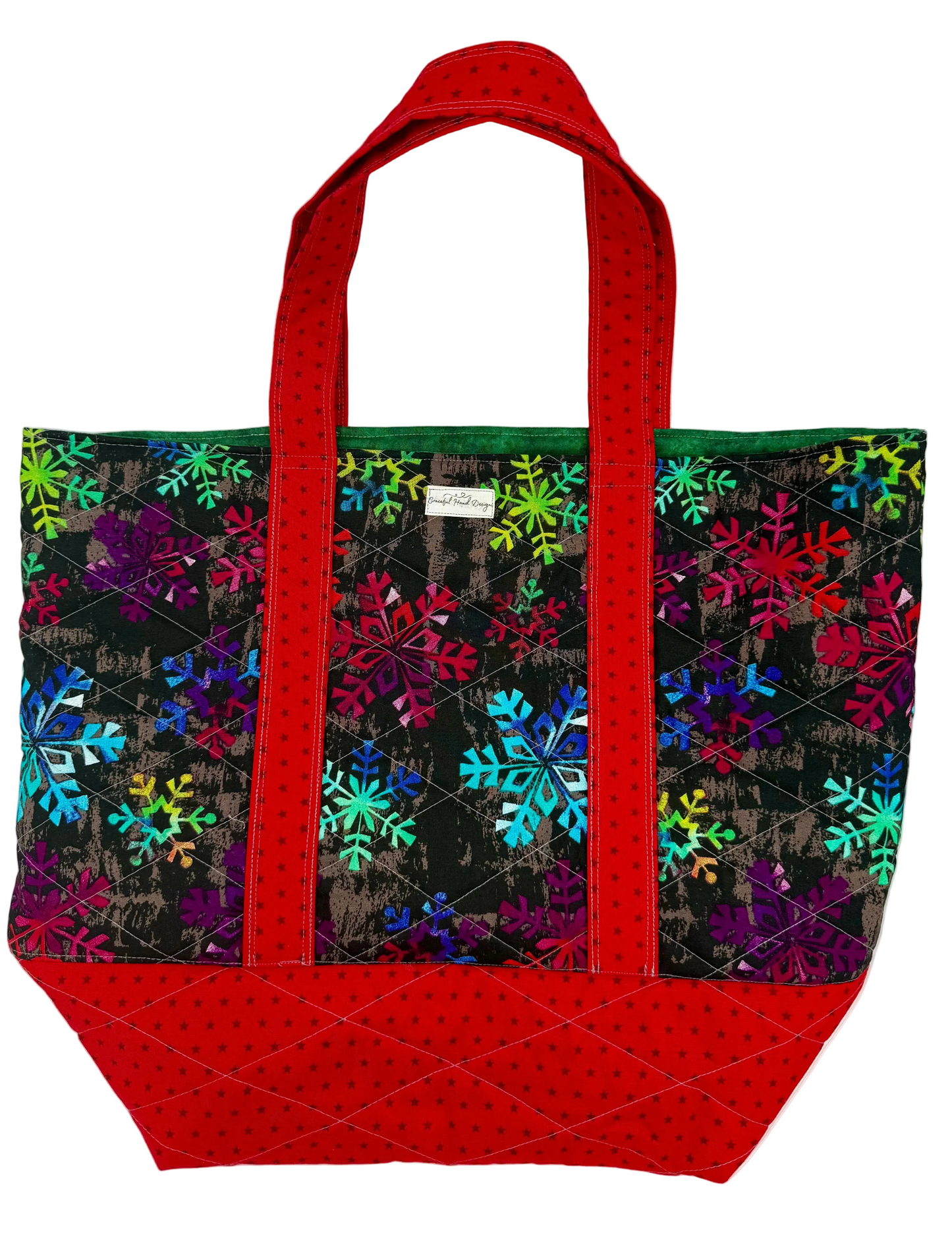 Holiday Snowflakes Tote - The Abigail Collection