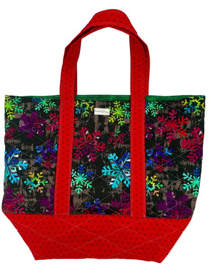 Holiday Snowflakes Tote - The Abigail Collection