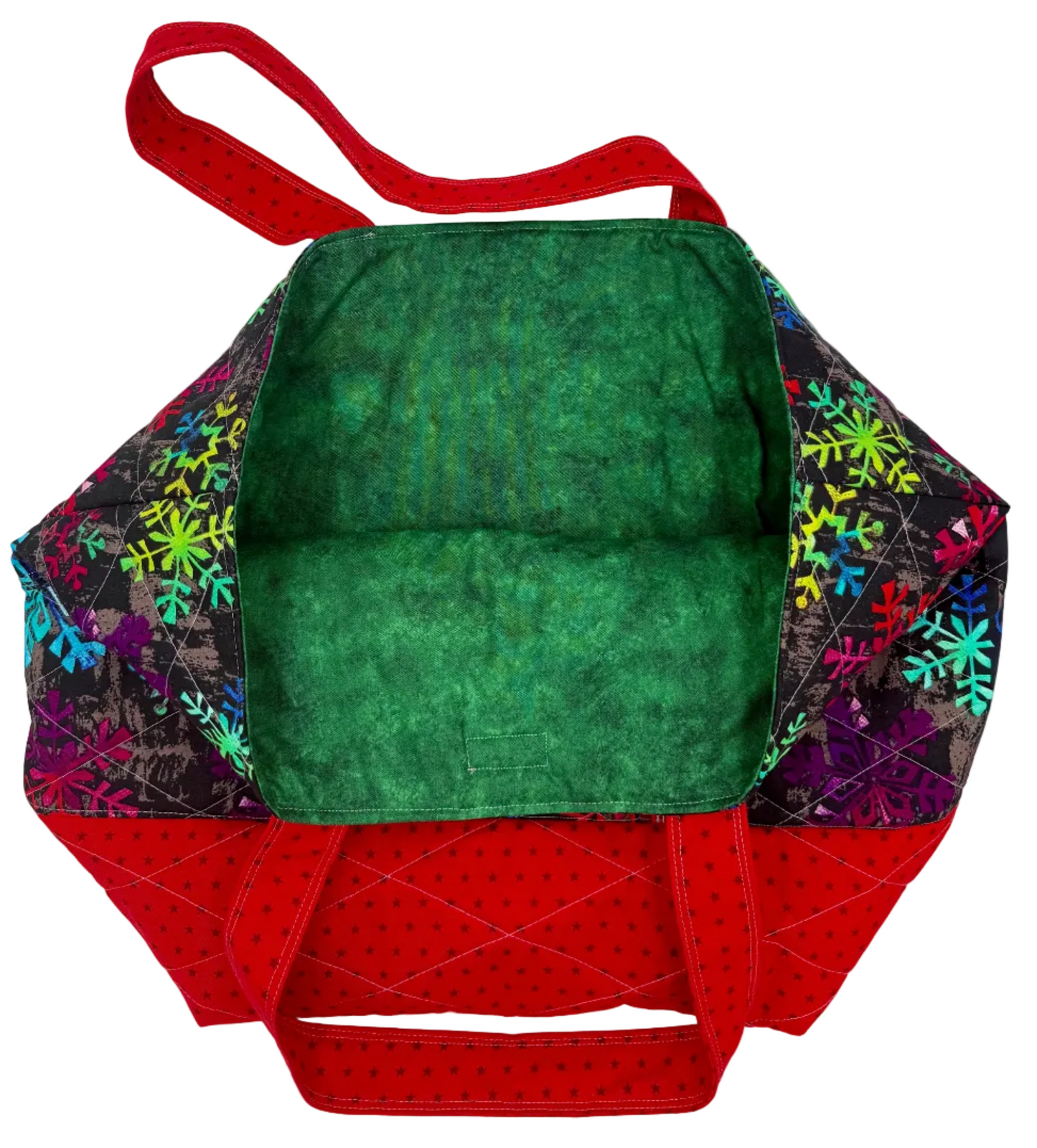 Holiday Snowflakes Tote - The Abigail Collection