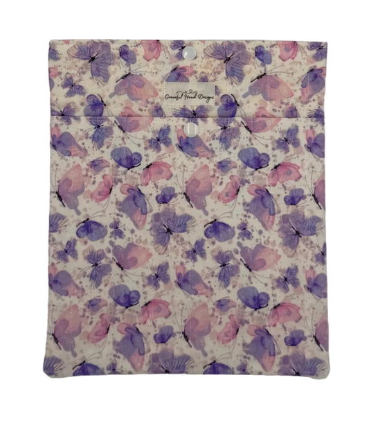 Butterfly Meadow Book Sleeve Large with Pocket