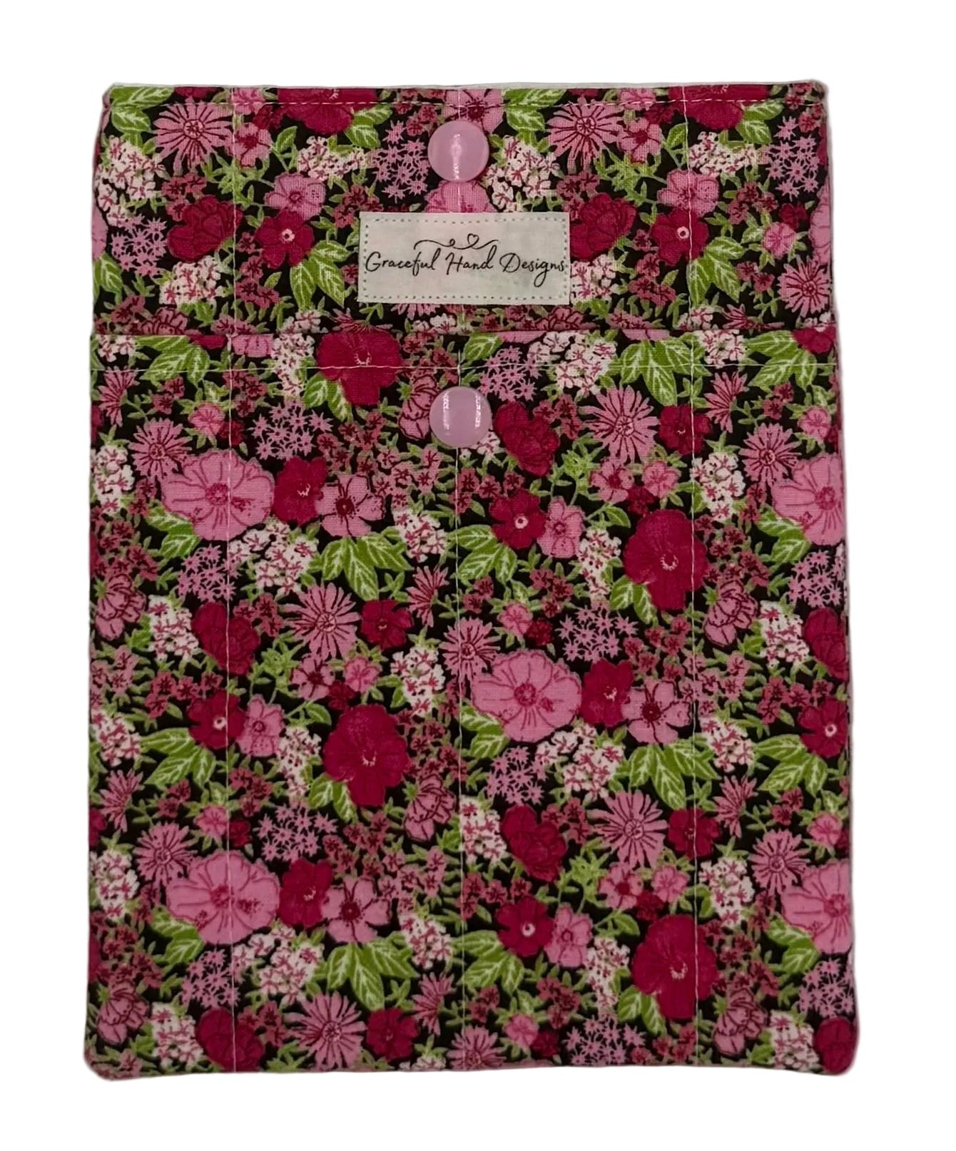 Garden Romance Book Sleeve Small with Pocket