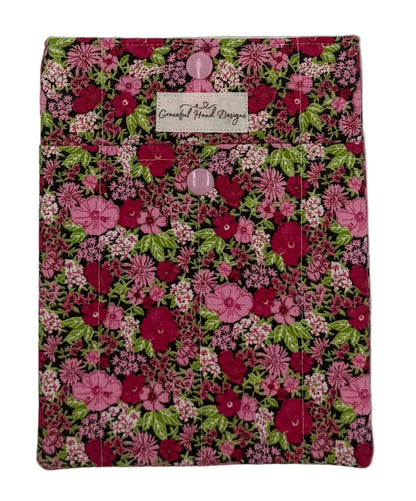 Garden Romance Book Sleeve Small with Pocket