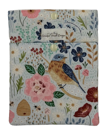 Garden Picnic Book Sleeve Small with Pocket