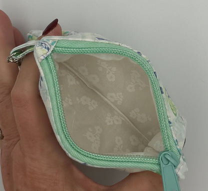 Aqua Bloom Reverie Keychain Wallet