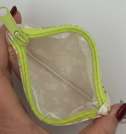 Rose Paisley Charm Keychain Wallet