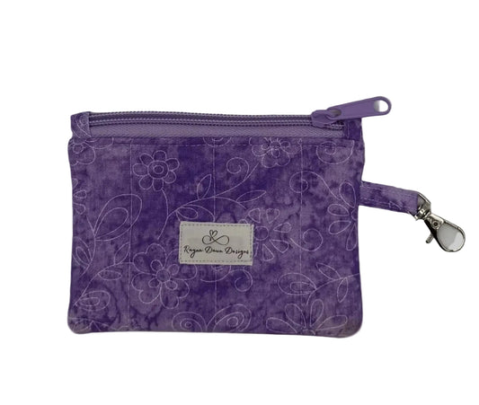 Lavender Lace Whisper Keychain Wallet