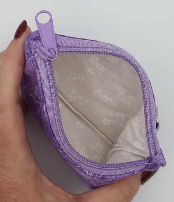 Lavender Lace Whisper Keychain Wallet