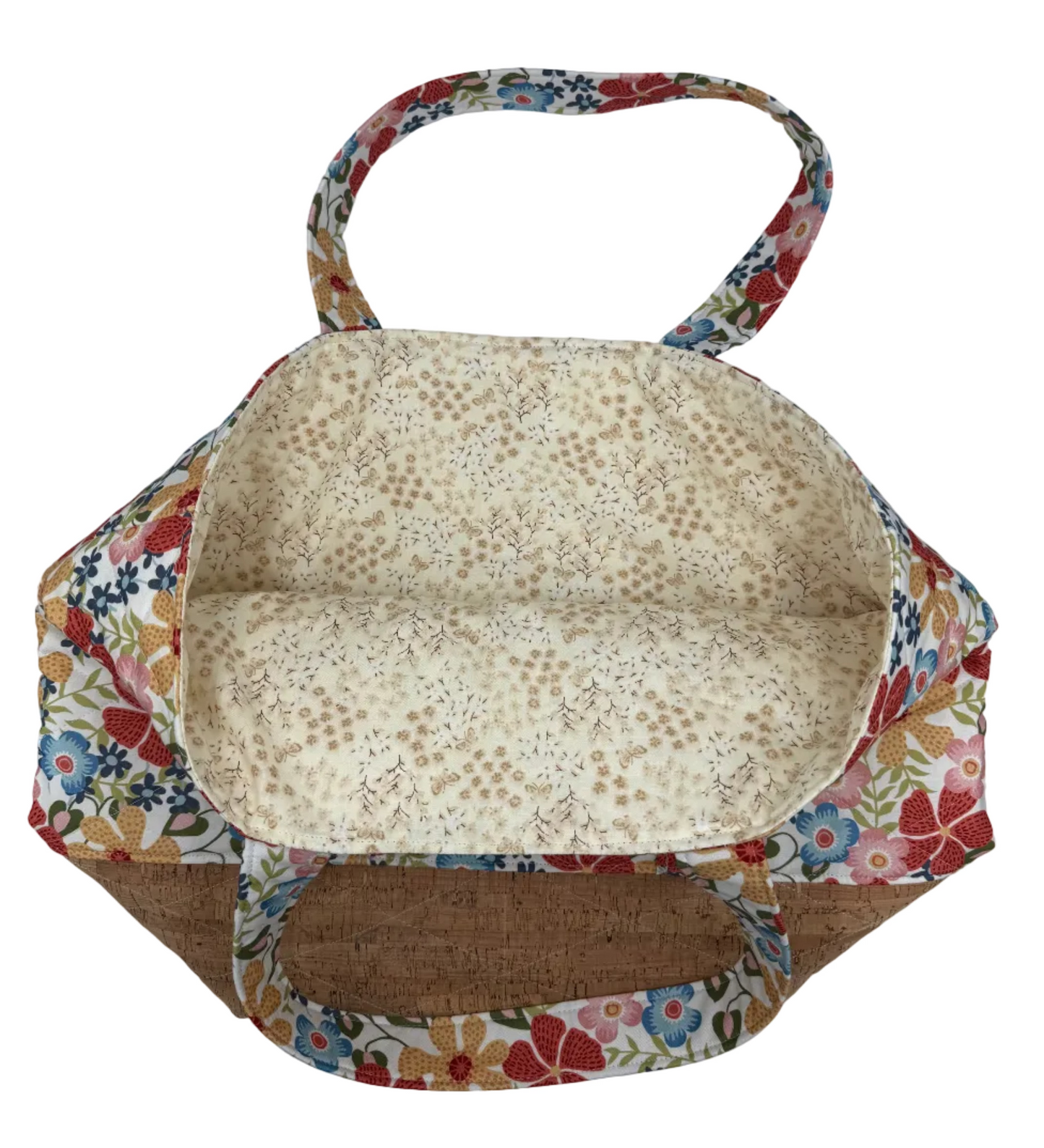 Garden Party Tote with Cork - The Abigail Collection