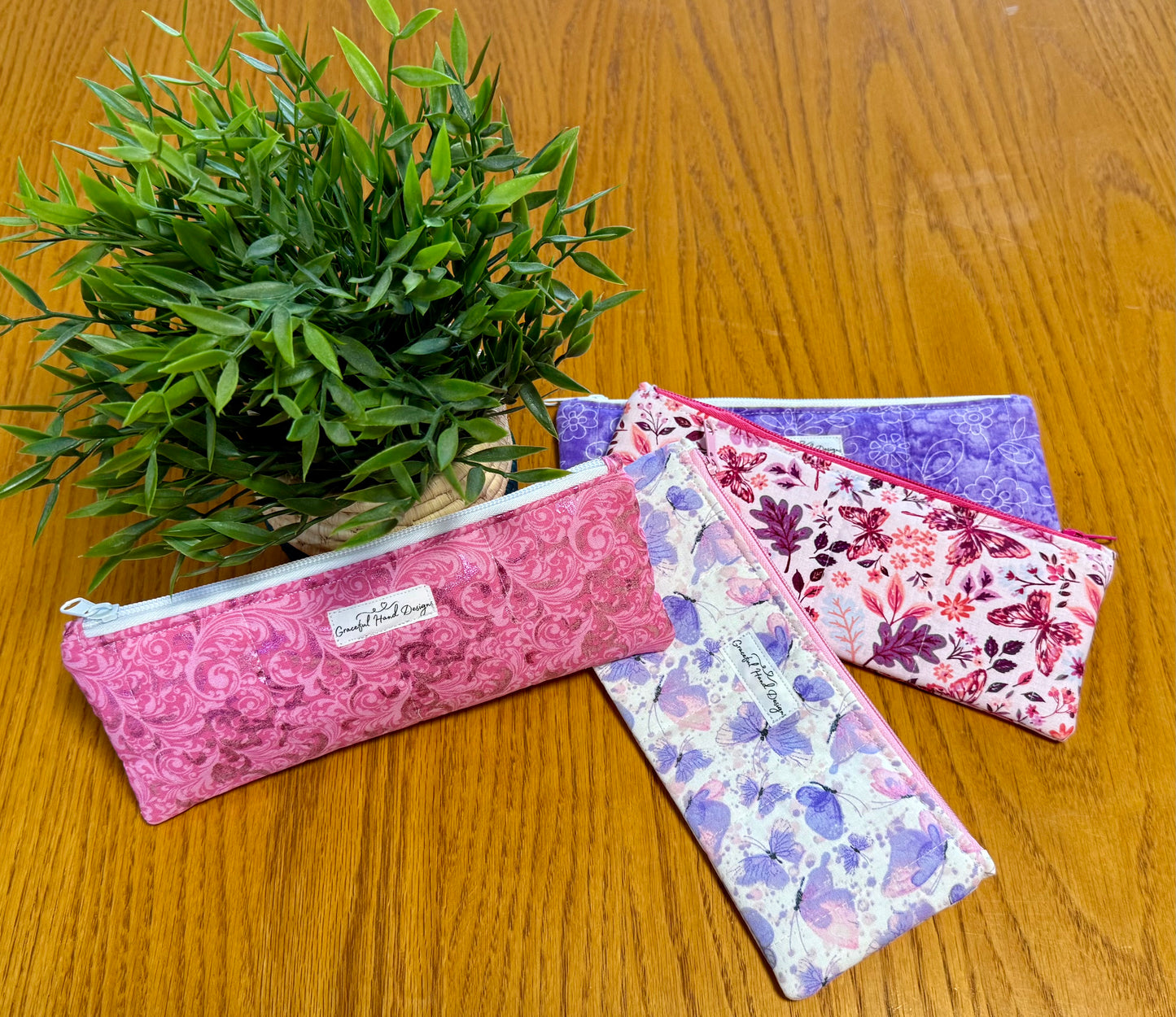 Blush Paisley Dream Pencil Pouch/ Eyeglasses Case