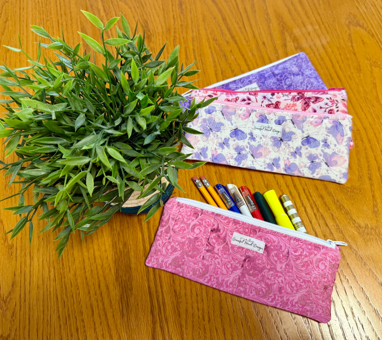 Blush Paisley Dream Pencil Pouch/ Eyeglasses Case