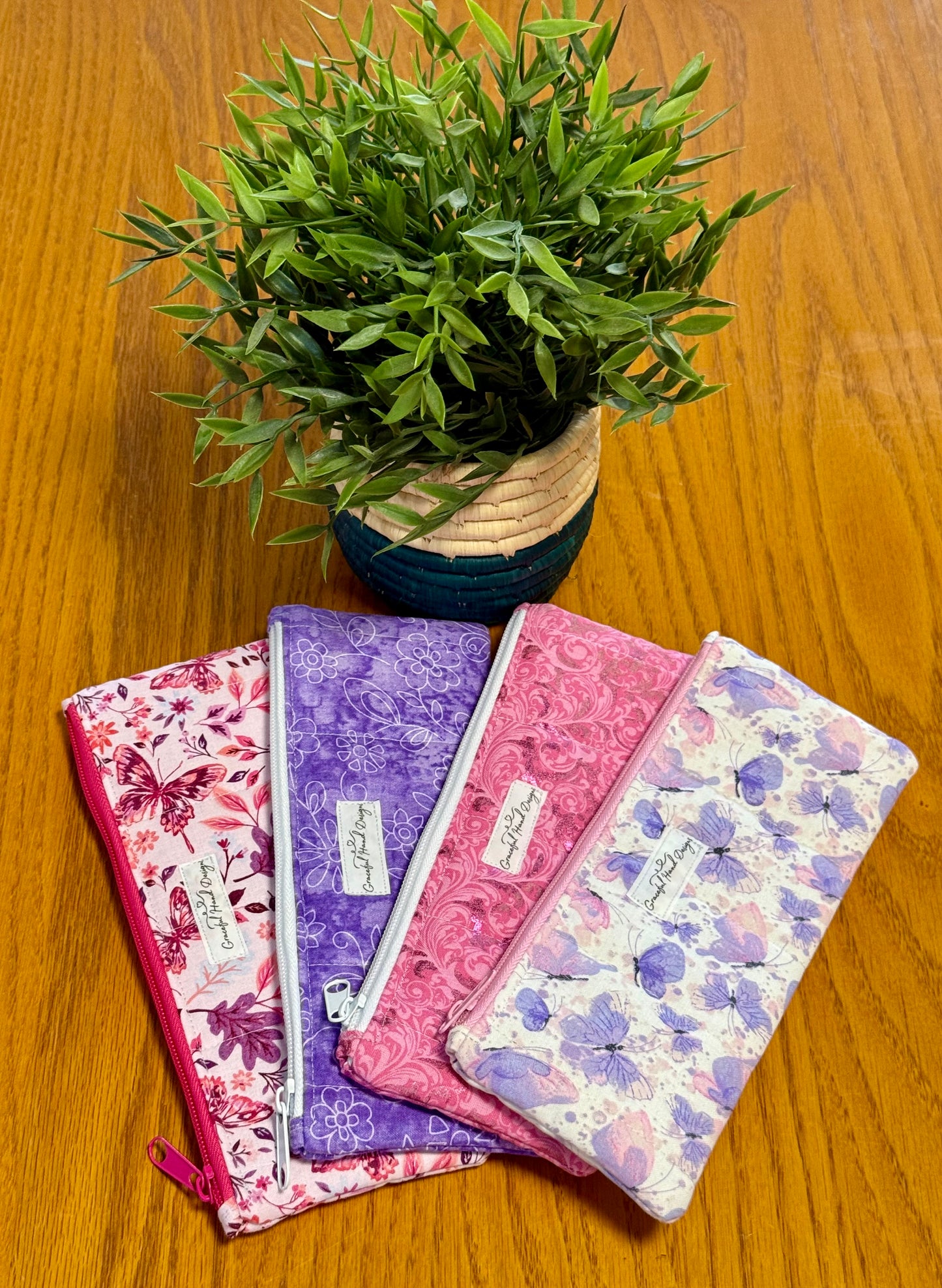Blush Paisley Dream Pencil Pouch/ Eyeglasses Case