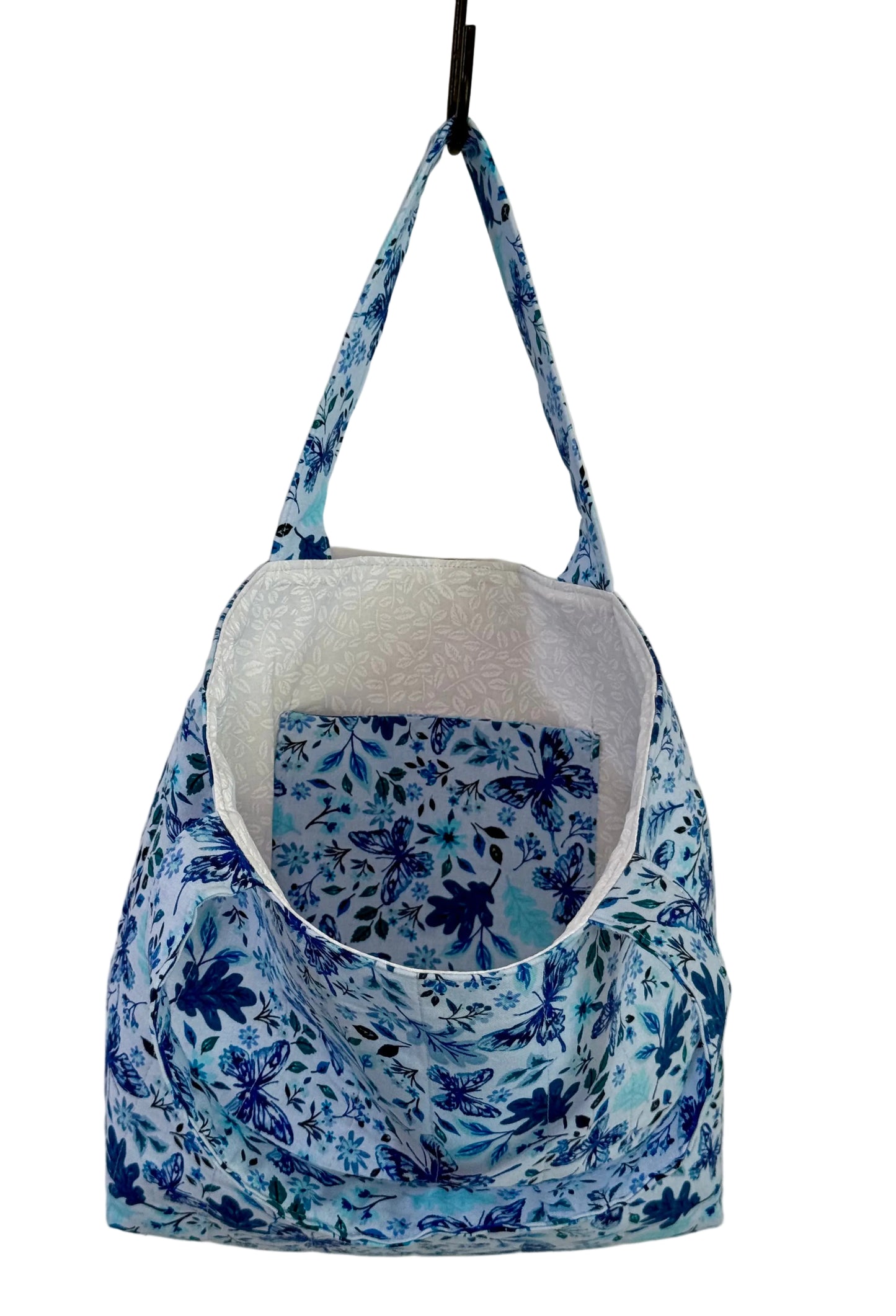 Blue Butterflies Bible Book Bag
