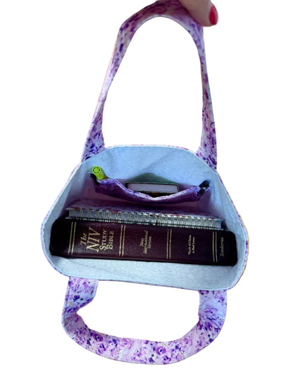 Violet Meadow Bible Book Bag