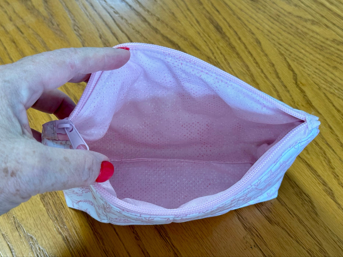 Blush Heirloom Small Zippered Pouch