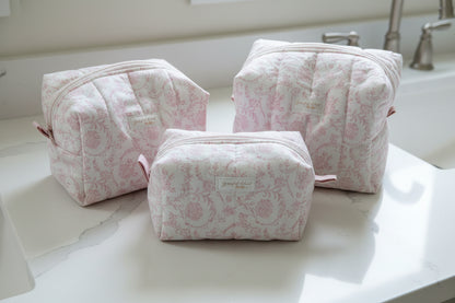 Blush Heirloom Makeup Bag - Large